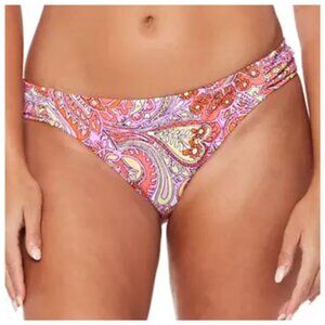 NWT Jessica Simpson Women's Mandarin Multi Paisley Bikini Bottoms, Size XL
